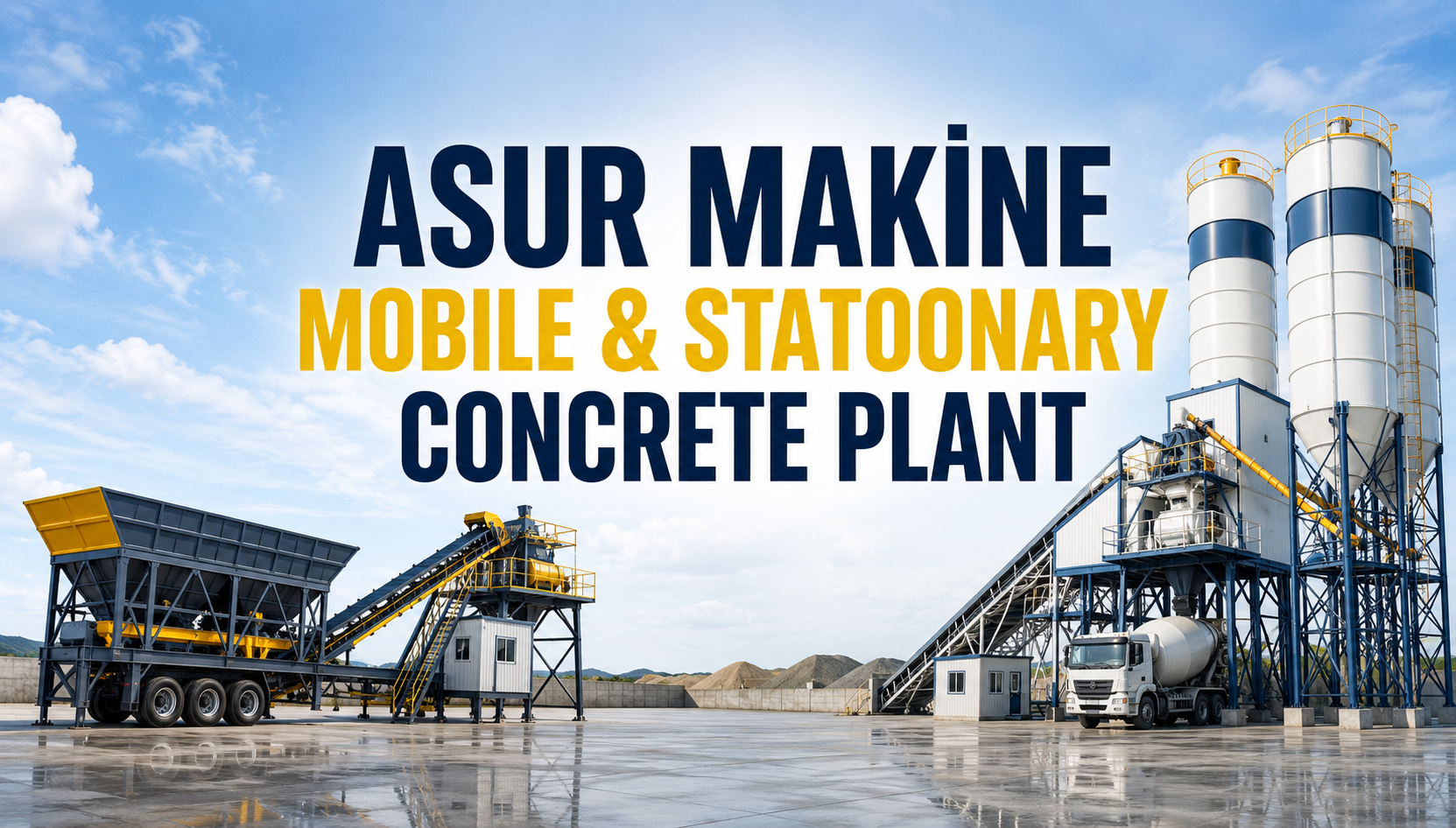 ASUR MAKİNE MOBILE & STATOONARY CONCRETE PLANT