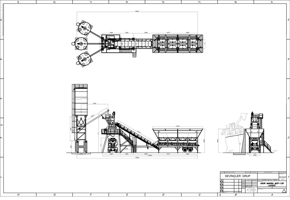 Asurmak Grand Mobil 120 m3 Teknik Resim 1 – Mobil Beton Santrali